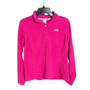 North Face TKA 100 Microvelour Glacier Fleece Magenta Size Medium